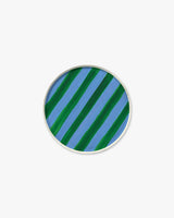Poolhouse Hors d'Oeuvres Plate Set - Cerulean Stripe