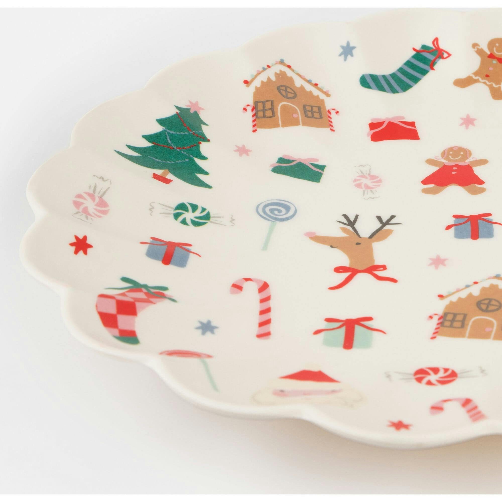 Jolly Christmas Melamine Large Plate