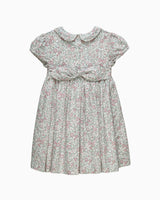 Arabella Floral Smocked Dress in Pink