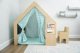 Flair | Indoor Wooden Playhouse with Desk, Chair & Chalkboard for Toddlers and Kids