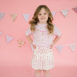 Bouquet Bow Short Sleeve T-Shirt - Ballet