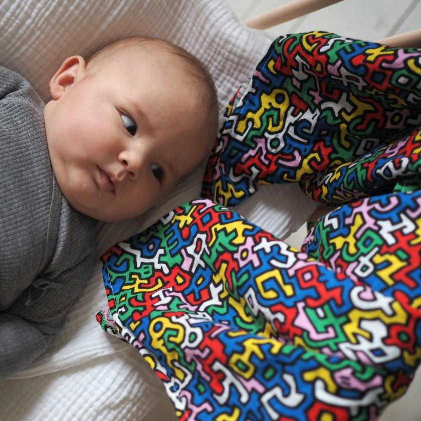 Etta Loves X Keith Haring XL 'Brazil' Print Muslin Multi-Purpose Square Blanket