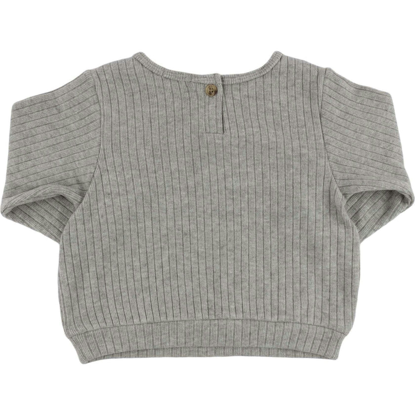 Wide Rib Fuzzy Sweater Knit Brooklyn Boxy