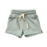 Girls Shorts in Aqua Grey