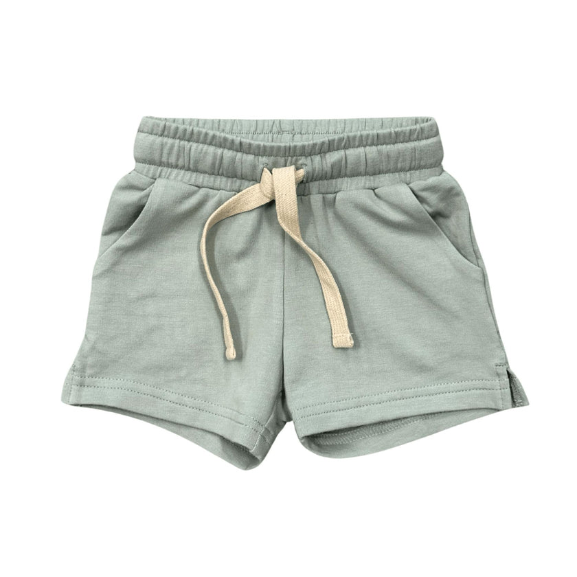 Girls Shorts in Aqua Grey