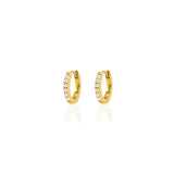 Pearl 12mm Huggie Hoop Earrings