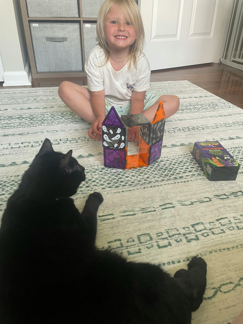 Halloween GLOW Magnetic Tiles 14pc Set