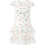 Gabrielle Frill Sequin Mini Dress