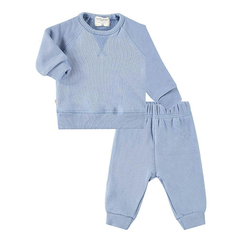 Sherpa Raglan Sweatshirt and Jogger Set