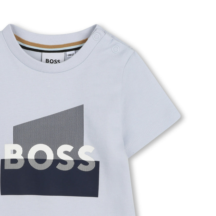 Blue Graphic Short Sleeve T-Shirt