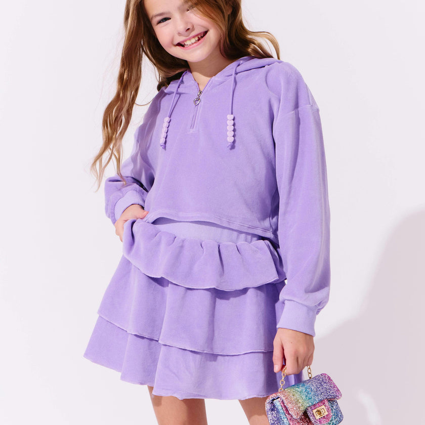 Happy Velour Set Hot Pink