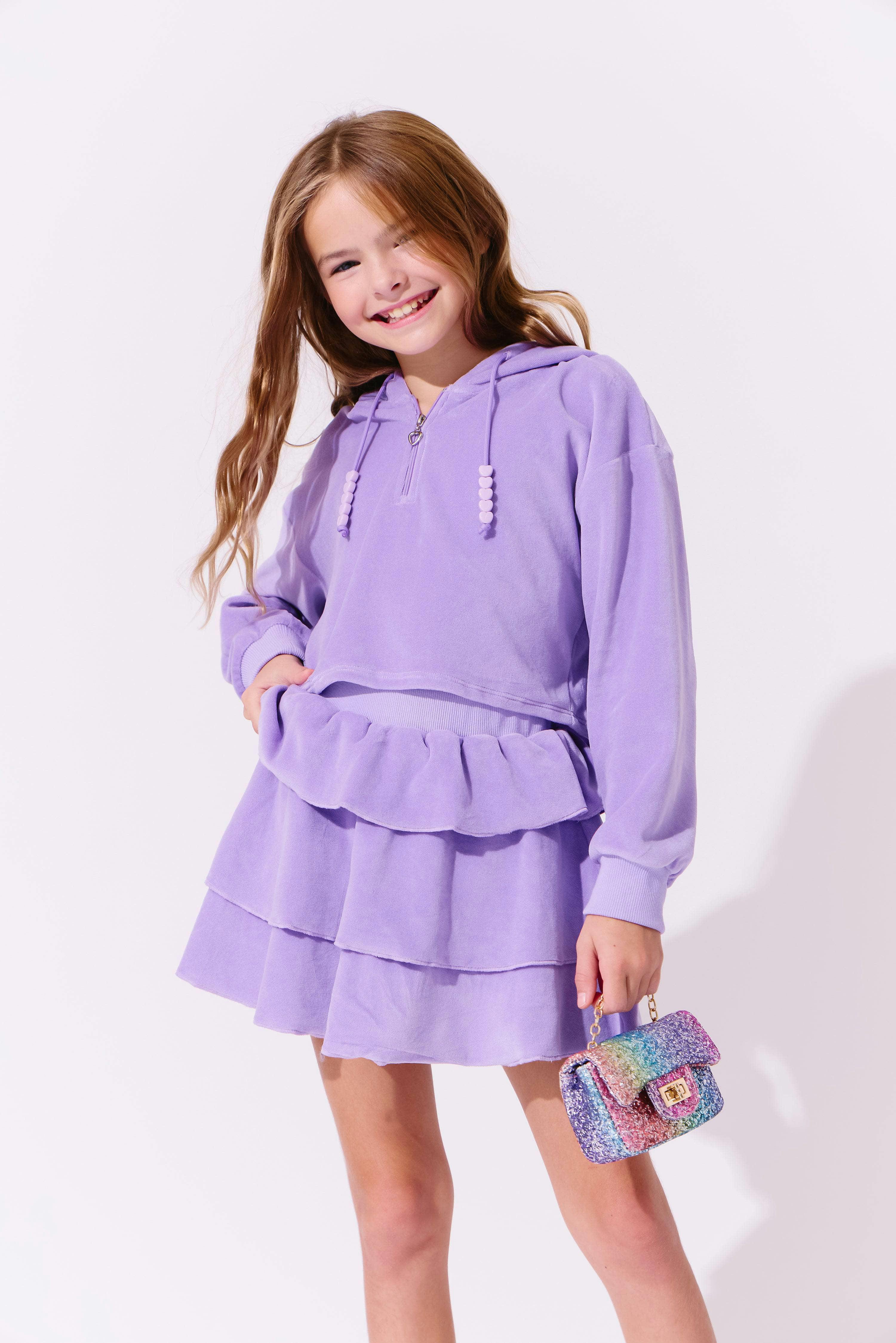 Happy Velour Set Hot Pink