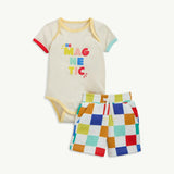 Magnetic Bodysuit with Shorts Set