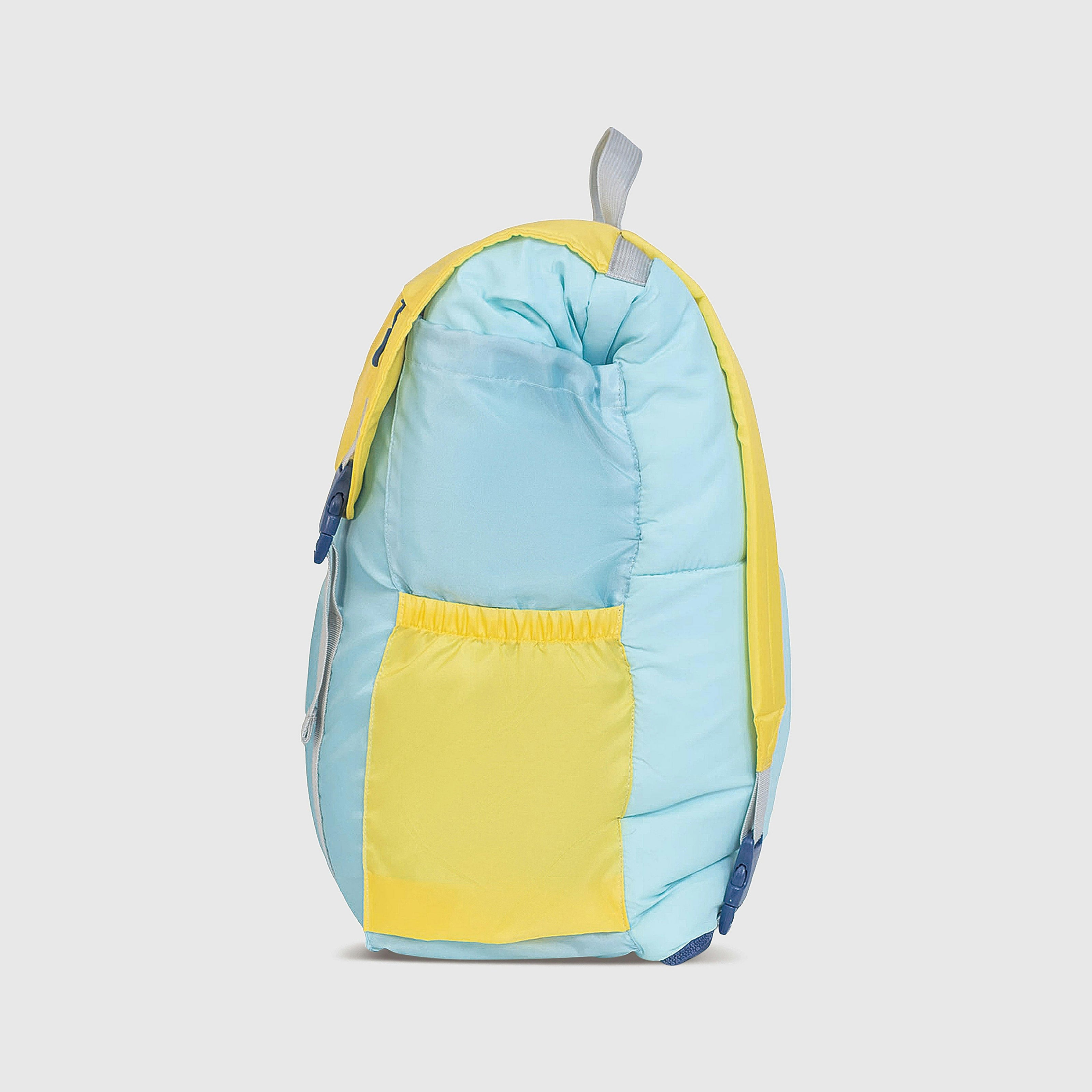 Sleep-N-Pack™ – Big Kid Size | Color Block Cali Teal, Buttercup Yellow & Navy Blue