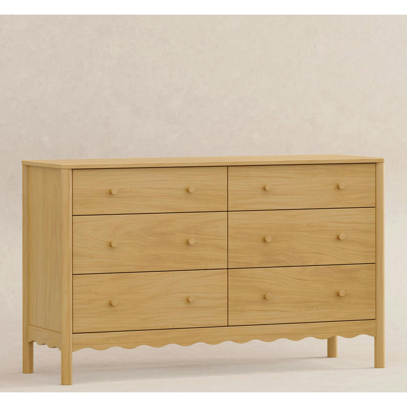 Swell 6-Drawer Assembled Dresser in Honey