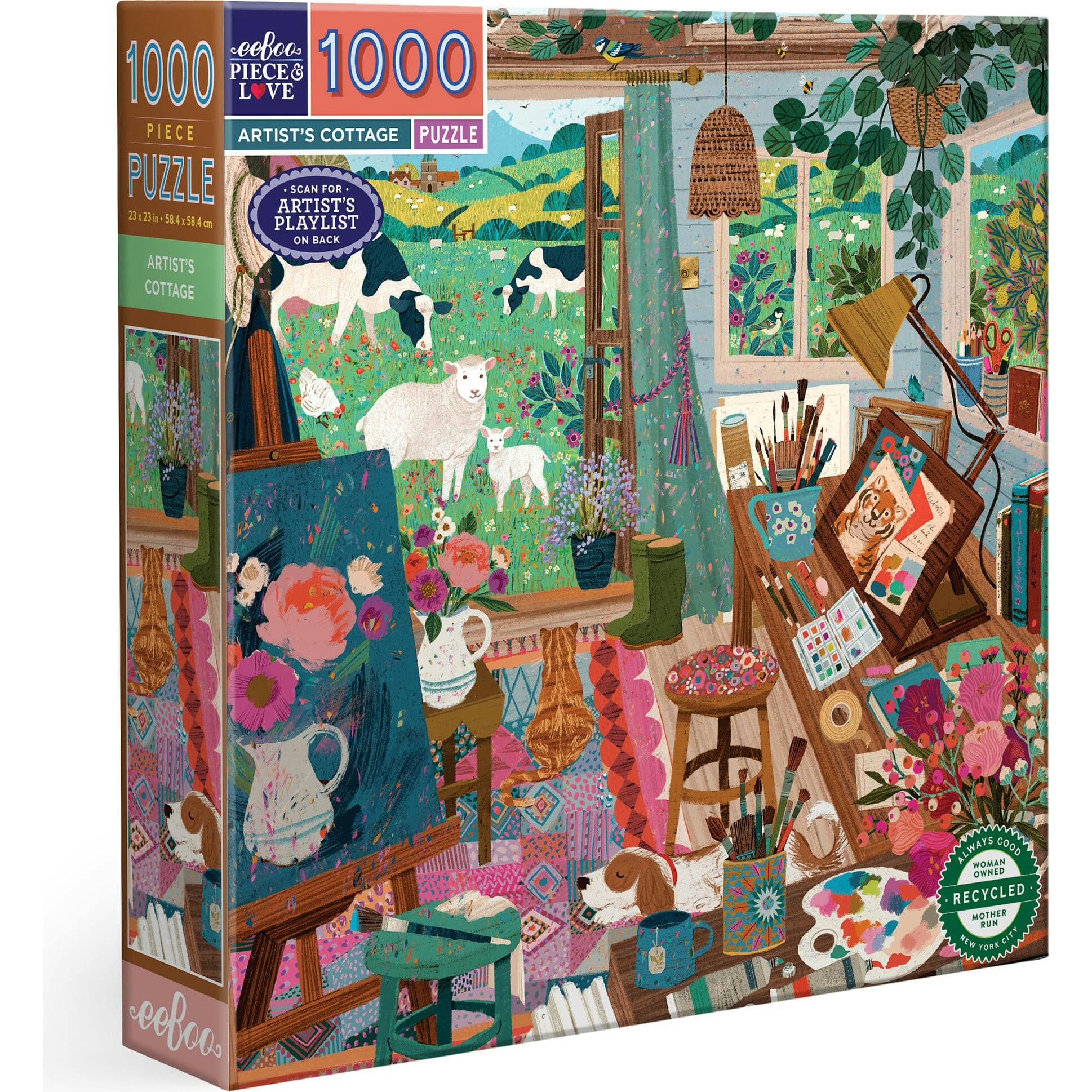 Piece&Love: Artist's Cottage - 1000 pc Puzzle – Maisonette
