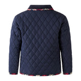 Tartan Trim Quilted Jacket