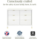 Brimsley Tambour 6-Drawer Assembled Dresser