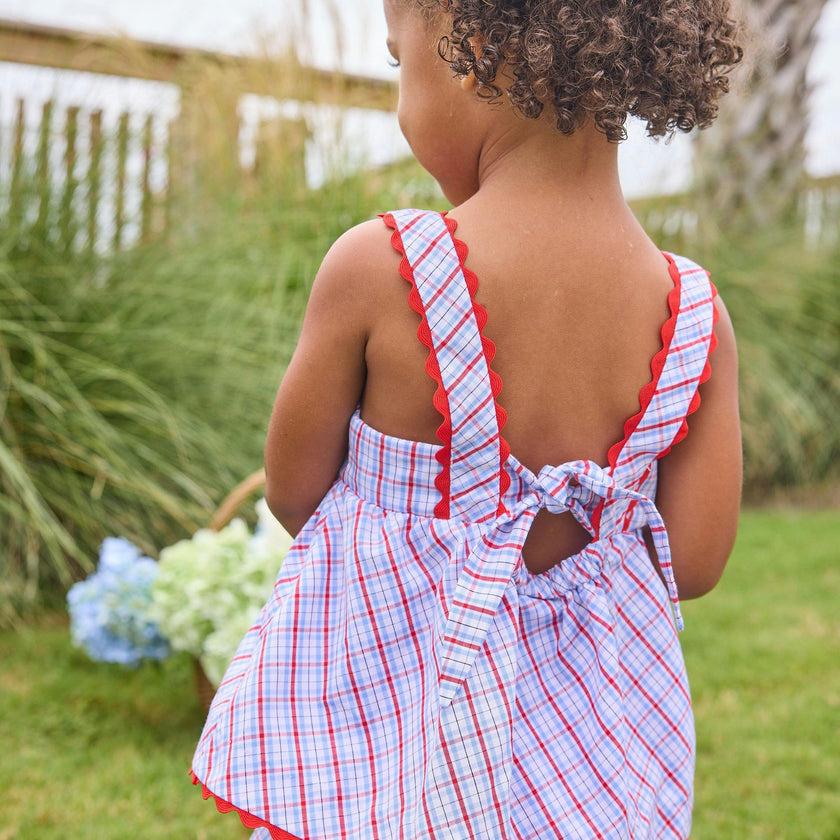 Evie Bloomer Set - Patriotic Plaid
