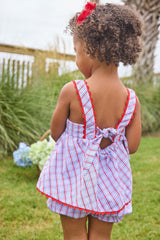 Evie Bloomer Set - Patriotic Plaid