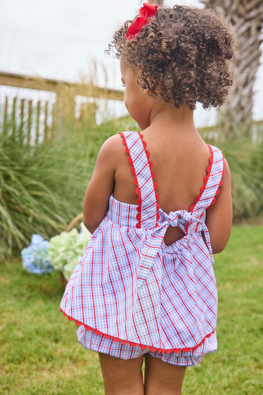 Evie Bloomer Set - Patriotic Plaid