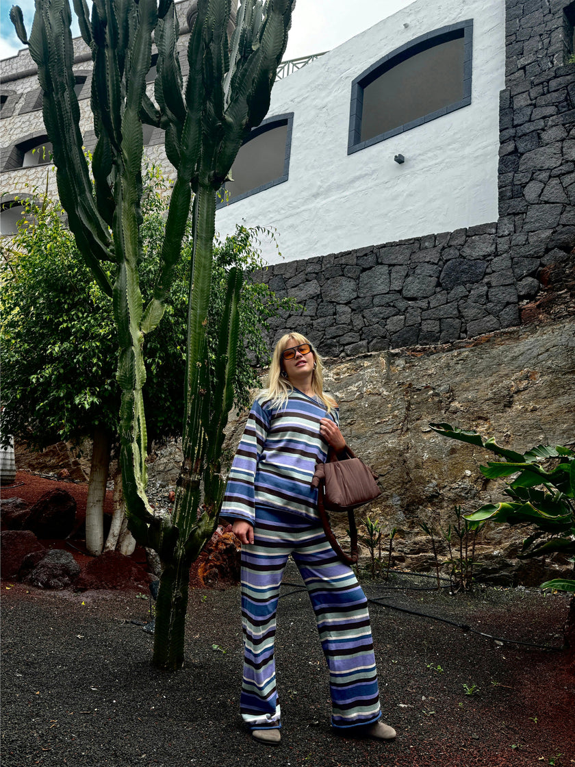 women's organic cotton pants - mint chocolate