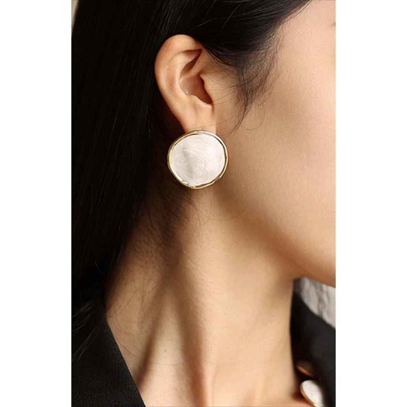 Enamel Ripple Earrings