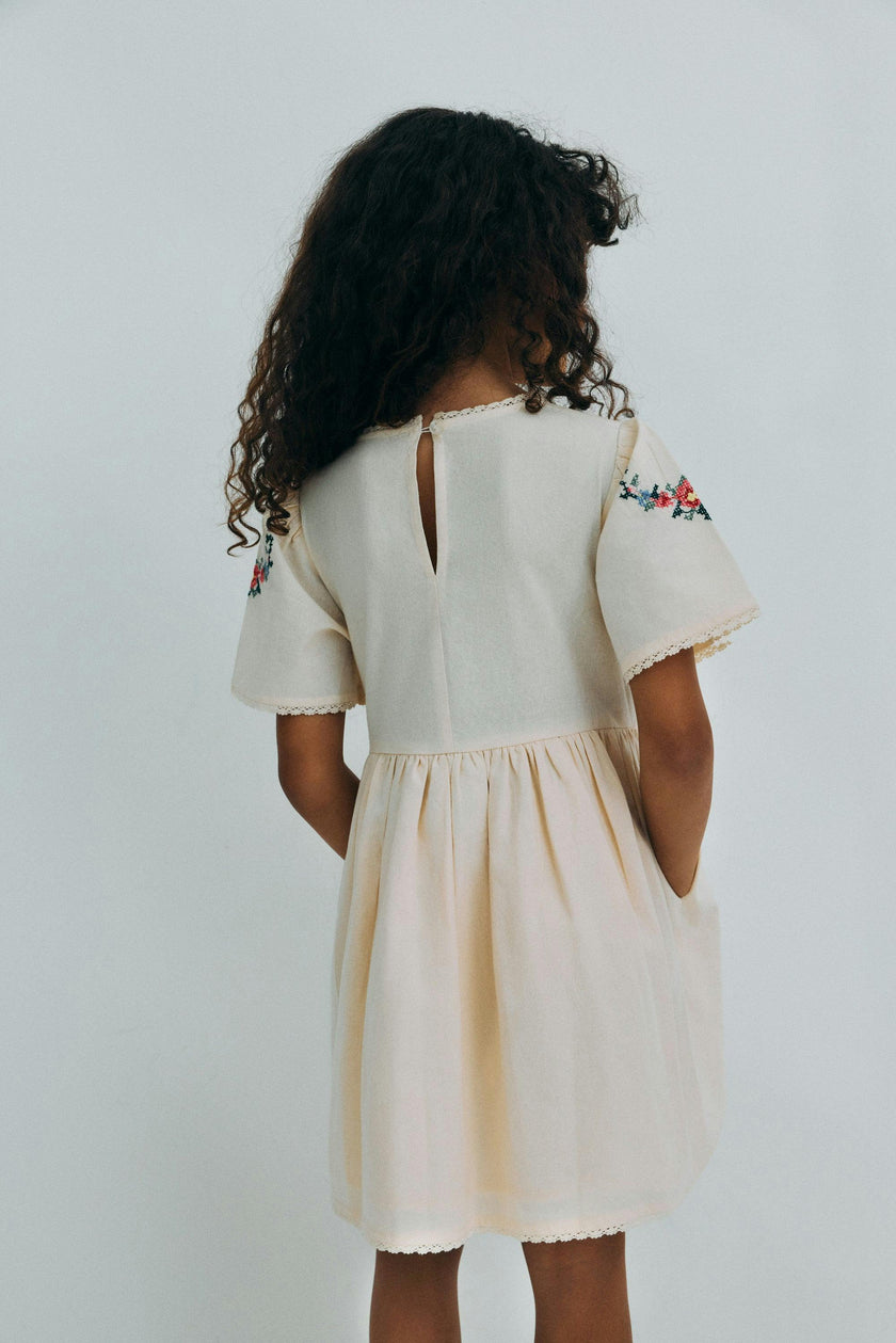 Narcise Dress Ecru