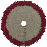 Hand Felted Overlapping Flowers Tree Skirt