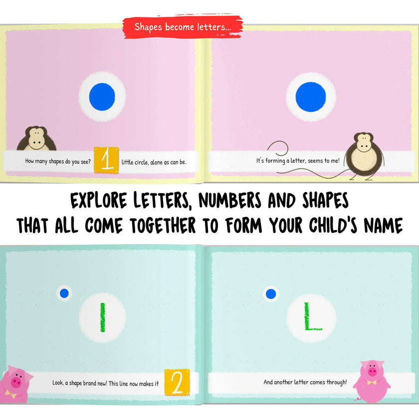 Letters, Numbers & Me (personalized Eary Learning Book)