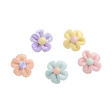 Padded Fabric Flower Set