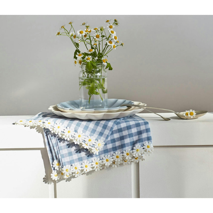 Daisy Gingham Cloth Napkins