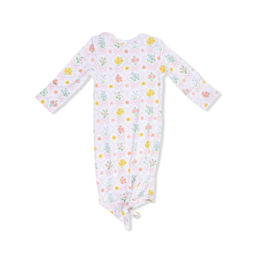 Spring Blooms Bow Trellis - Knotted Gown