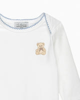 Baby Teddy Embroidered Envelope Bodysuit