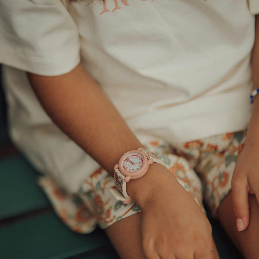 Classic Watch | Silicone + Stainless Steel | In Bloom