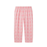 Girls Pajama Set | Heart Plaid - Pink