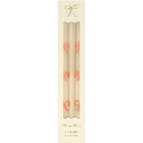 Pink Bow Taper Candles