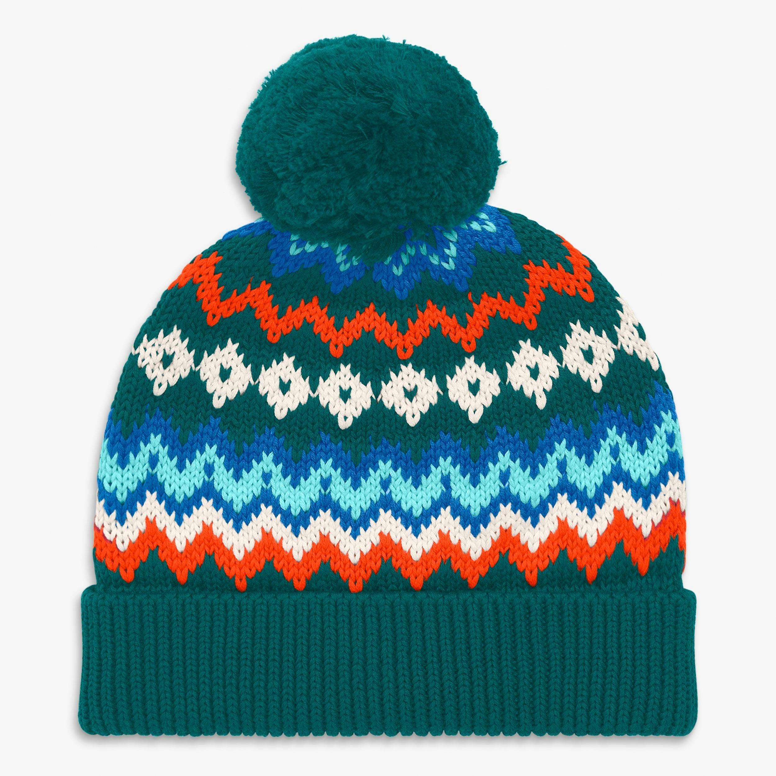 Baby fair isle beanie