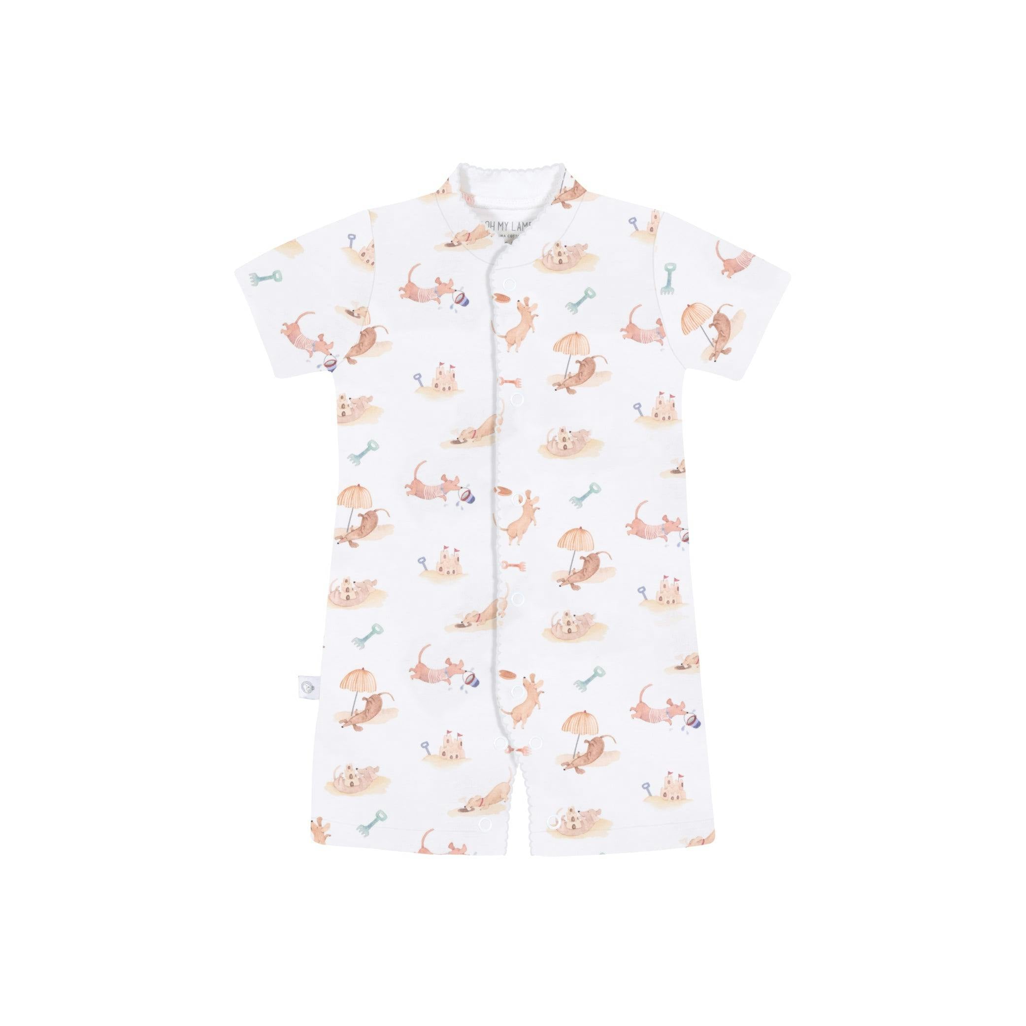 Beach Dogs Pima Cotton Short Romper