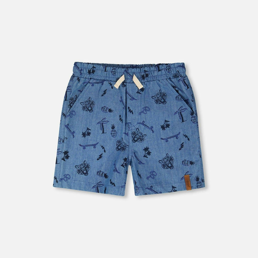 Chambray Shorts