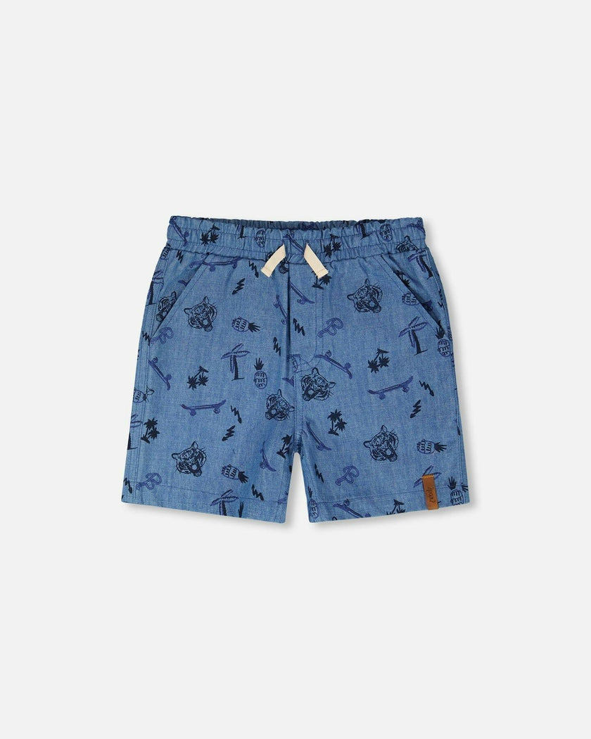Chambray Shorts