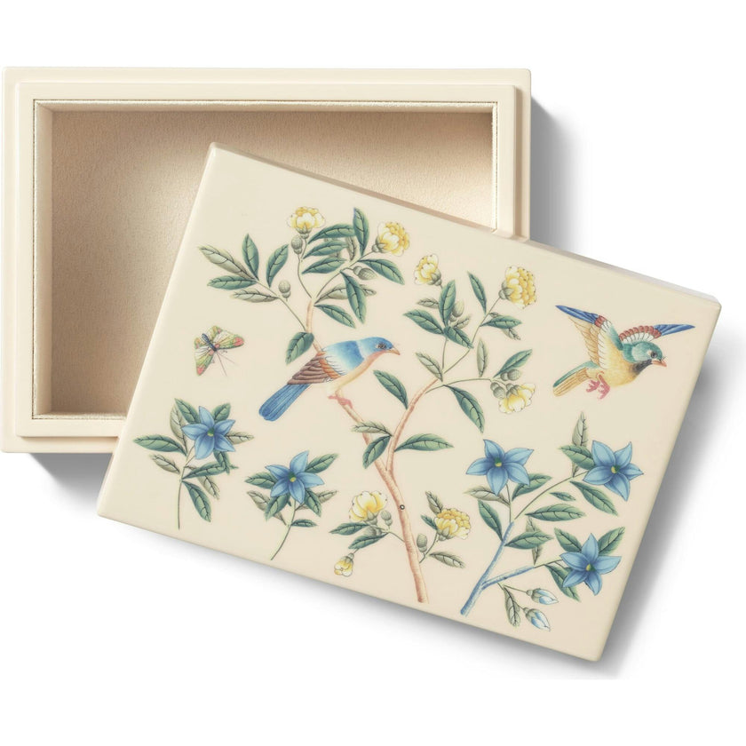 Aerin X Gracie Lacquer Box, Cream