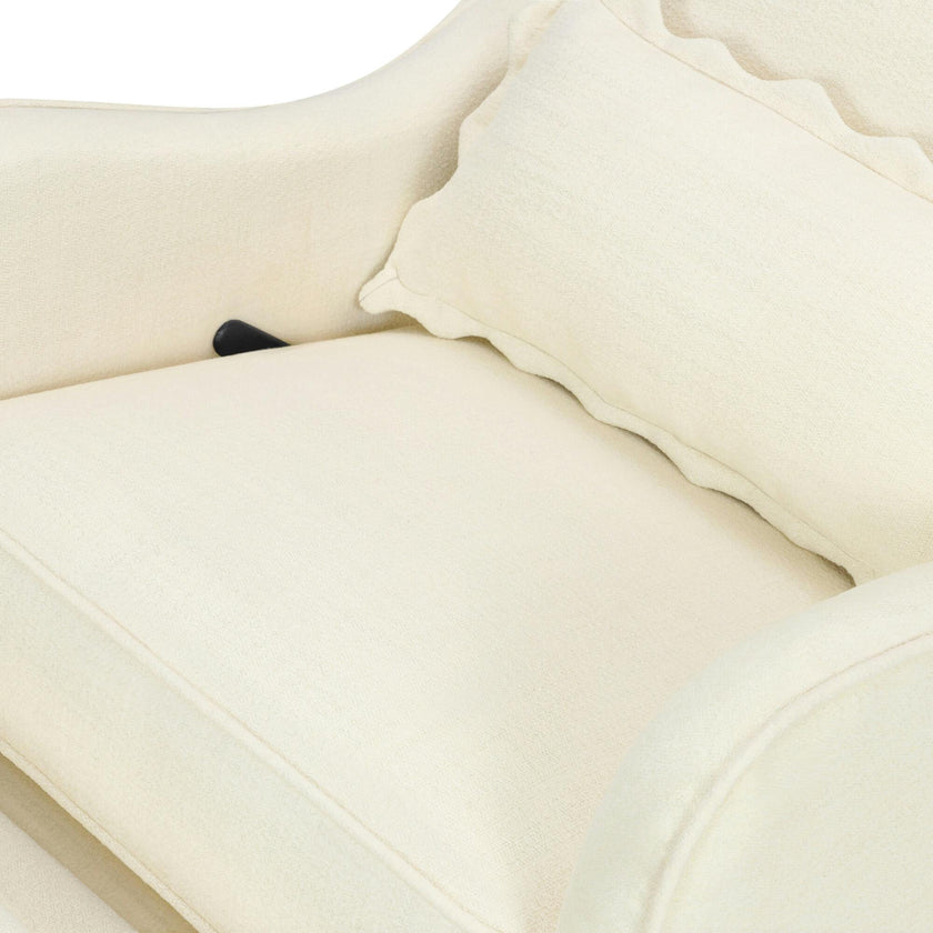 Devon Recliner and Swivel Glider in Performance Ivory Eco-Basketweave