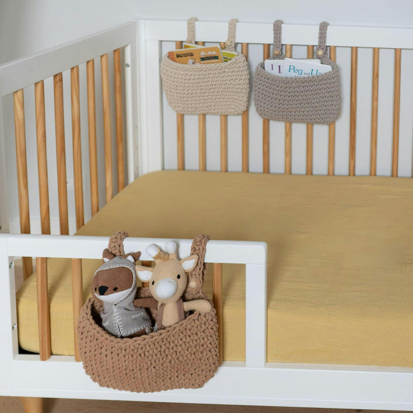 Charlie Farmhouse Hanging Nursery Storage Bin Trio