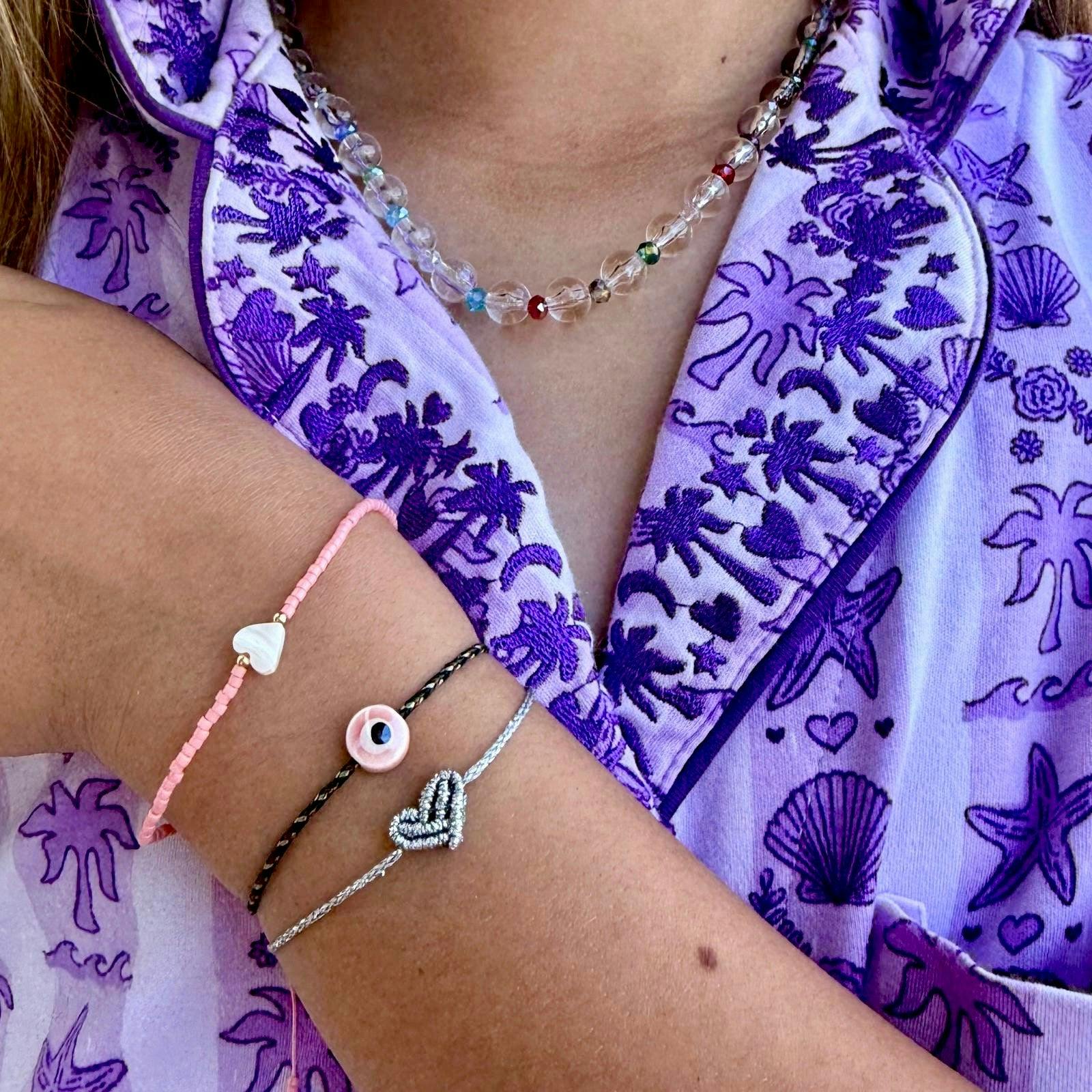 Kids Lucia Heart Beaded Bracelet