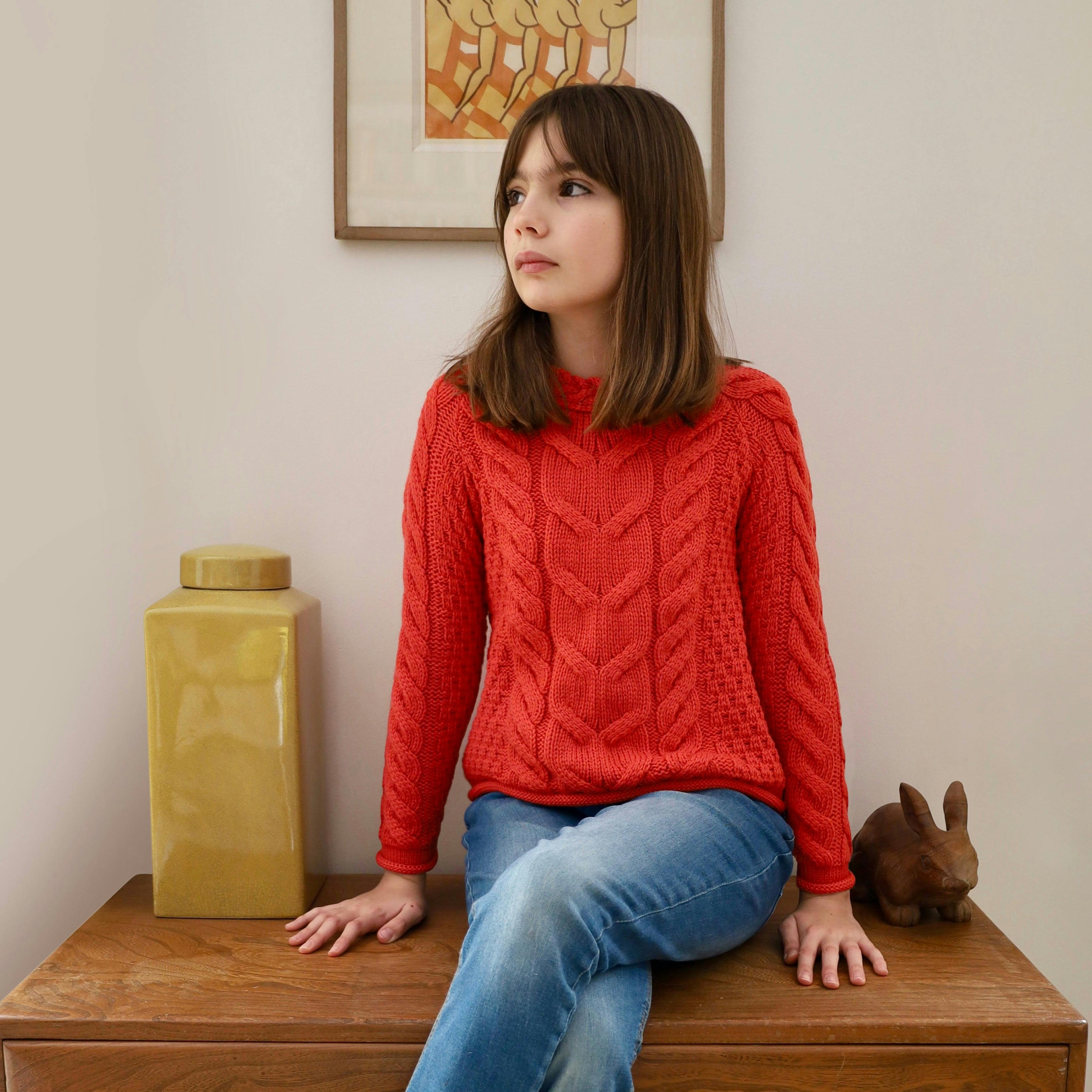 Sloane Supersoft Merino Sweater - Coral