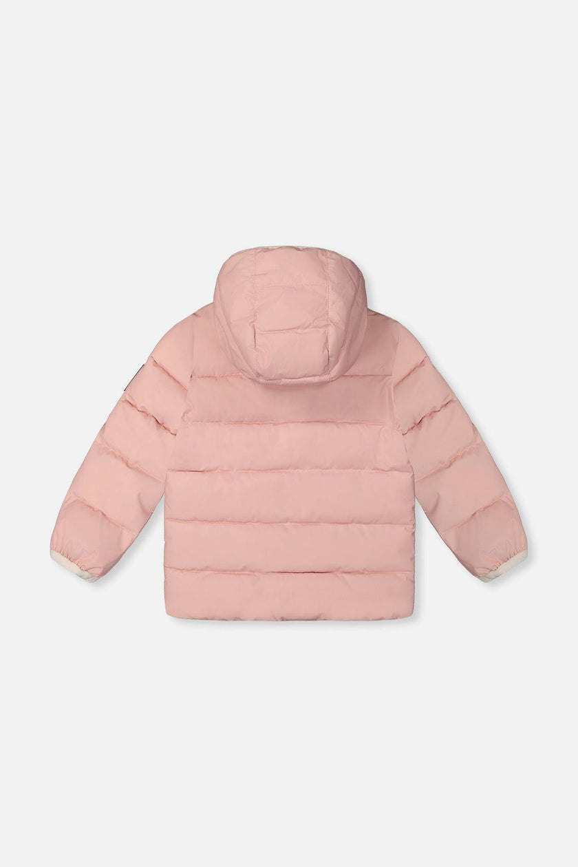 Winter Jacket Adapted For Car Seats Pale Dusty Pink