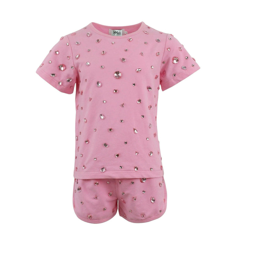 Pinky Gems Short Set