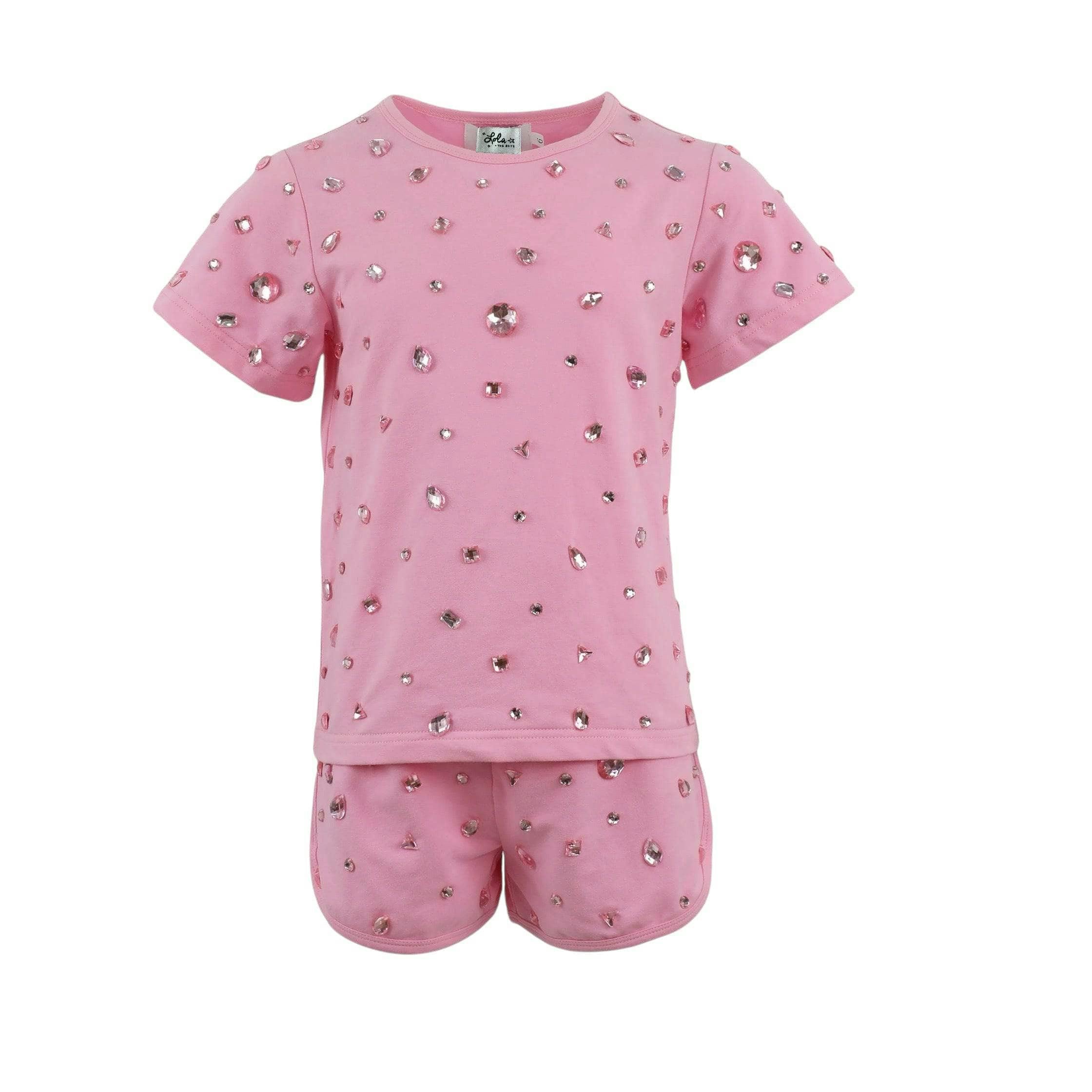 Pinky Gems Short Set