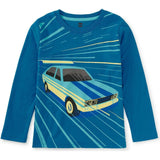 Vintage Racecar Graphic Tee, Blue